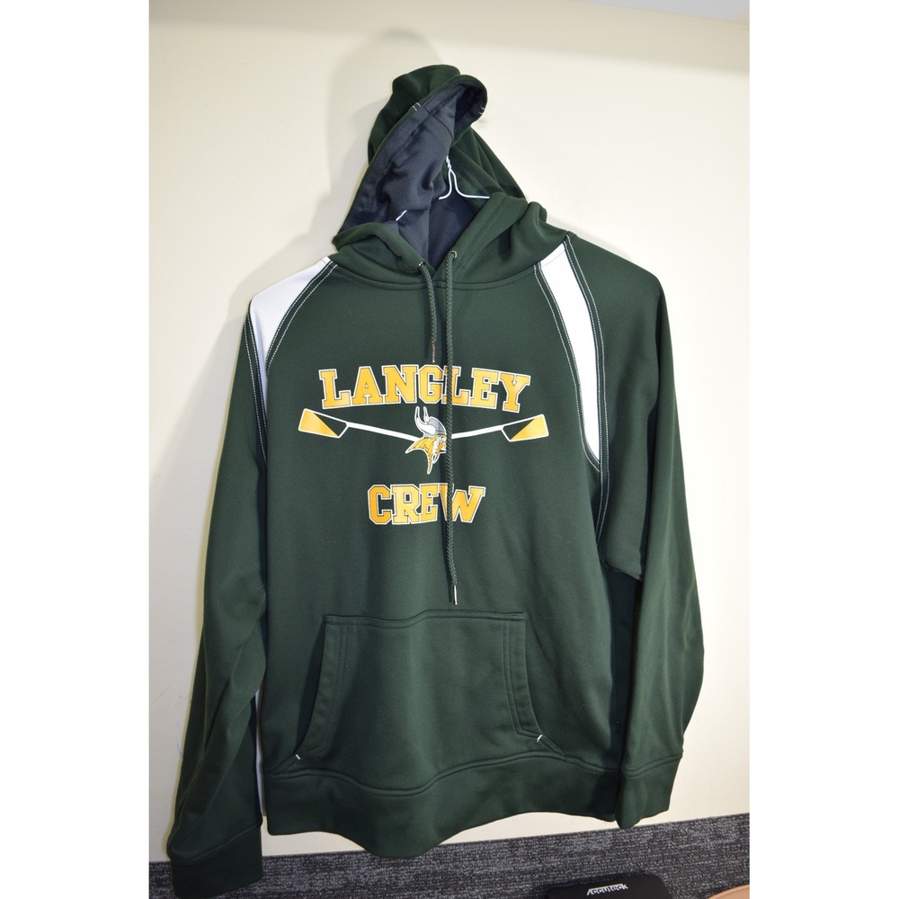Langley High School McLean VA Crew Rowing Team Hoodie Sweatshirt MENS S Green